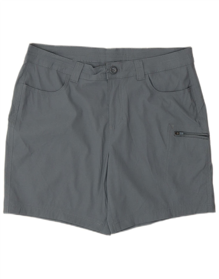 Eddie Bauer Womens Cargo Shorts US 12 Large W34 Grey Nylon Sports
