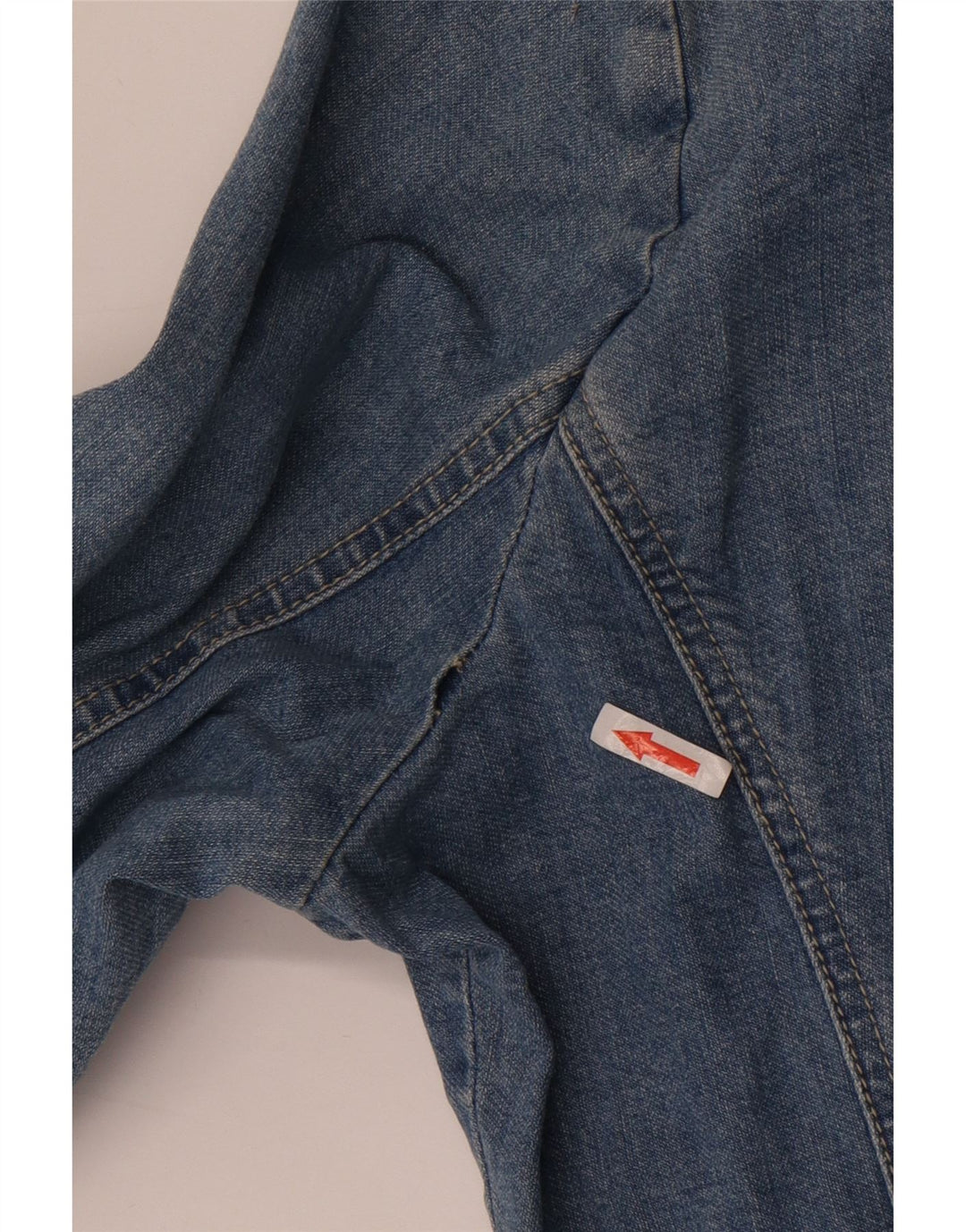 Krizia Womens Oversized Denim Jacket Size 25 Large Blue Cotton