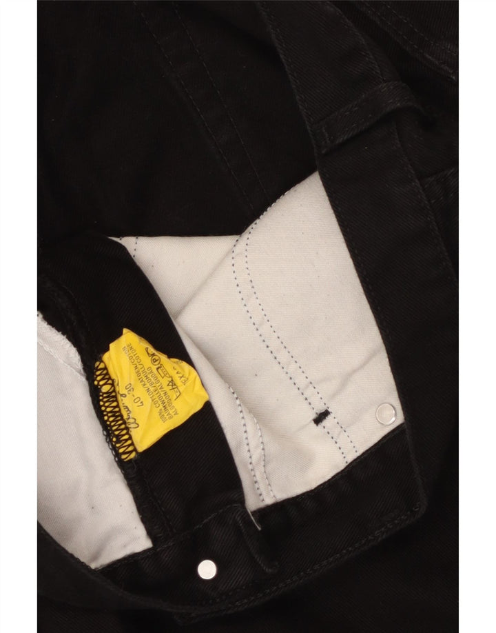 WRANGLER Mens Texas Straight Jeans W40 L30 Black Cotton