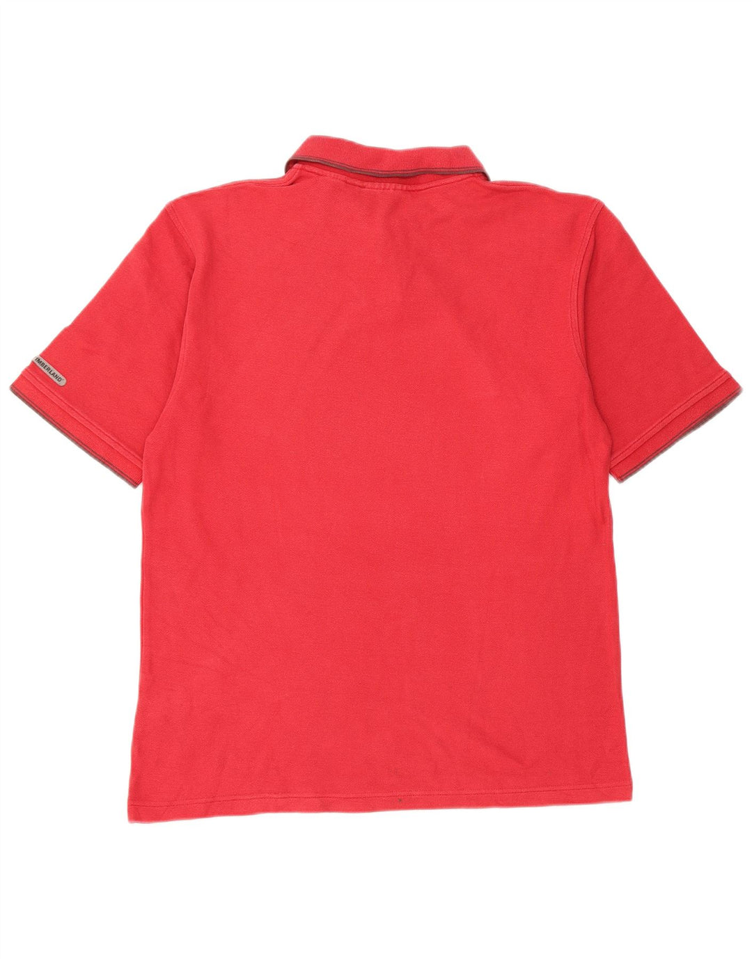 Timberland Mens Polo Shirt Medium Red Cotton