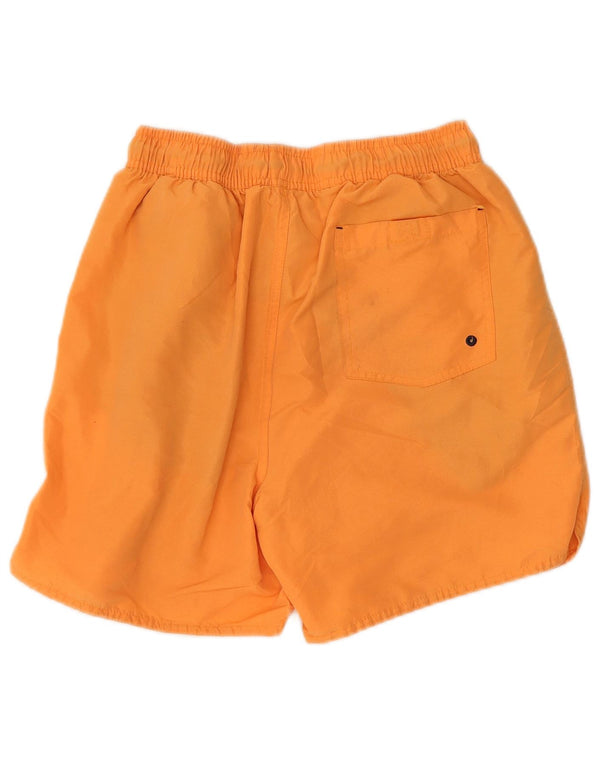 Bench Mens Graphic Swimming Shorts Small Orange Polyester