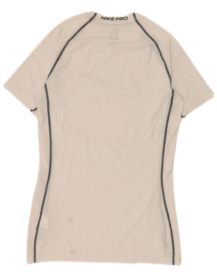 Nike Mens Dri Fit Graphic T-Shirt Top Large White Polyester