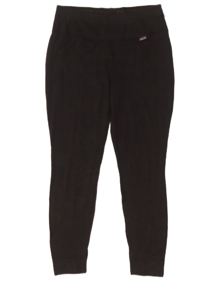 Patagonia Womens Leggings UK 12 Medium Black Polyester