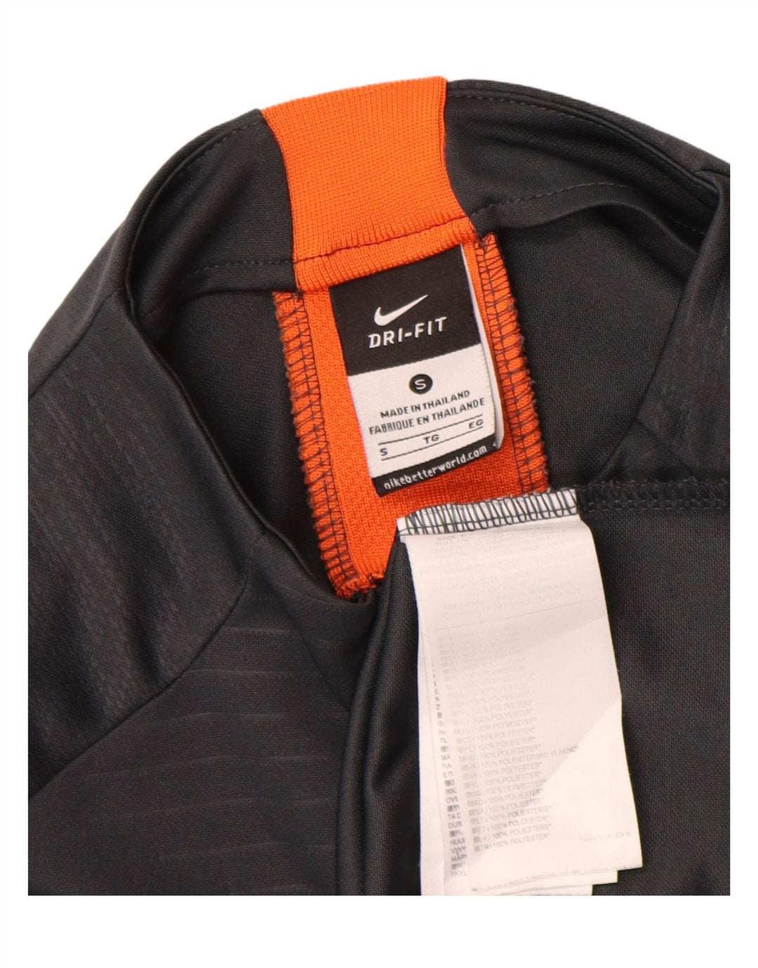 Nike Mens Chelsea FC Zip Neck Graphic Top Long Sleeve Small Grey Polyester