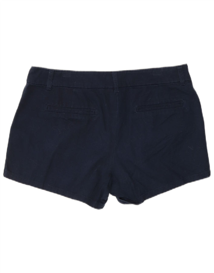 J. CREW Womens Chino Shorts US 6 Medium W30 Navy Blue Cotton