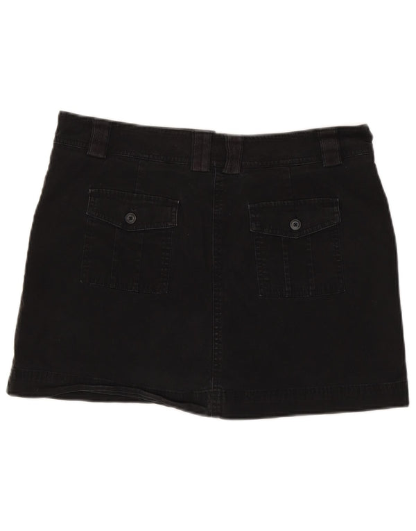 DOCKERS Womens Chino Shorts US 8 Medium W34 Black Cotton