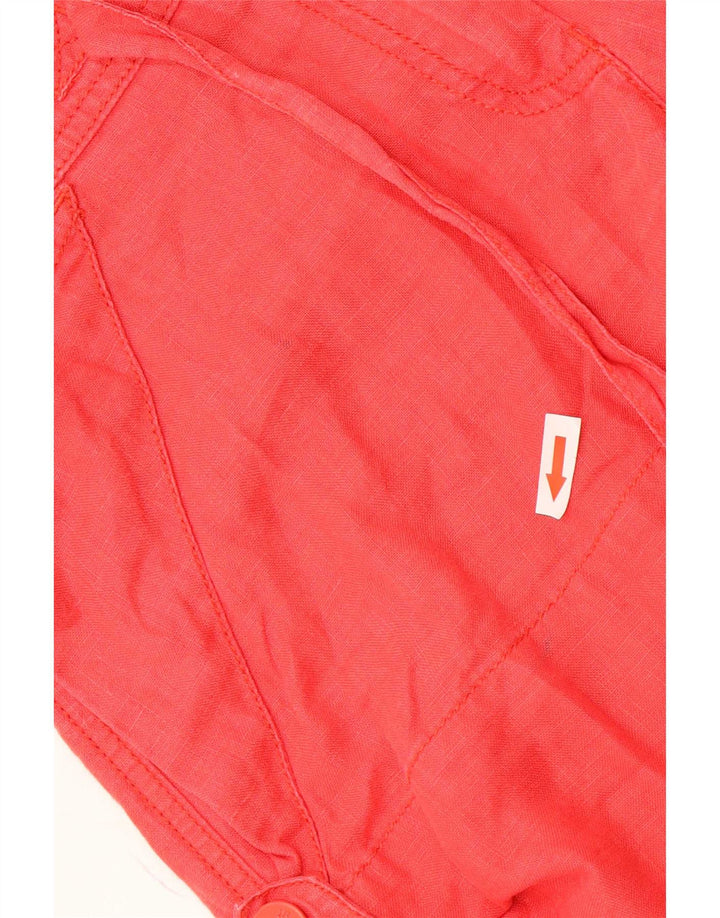 Armani Womens Cargo Shorts W26 Small Red