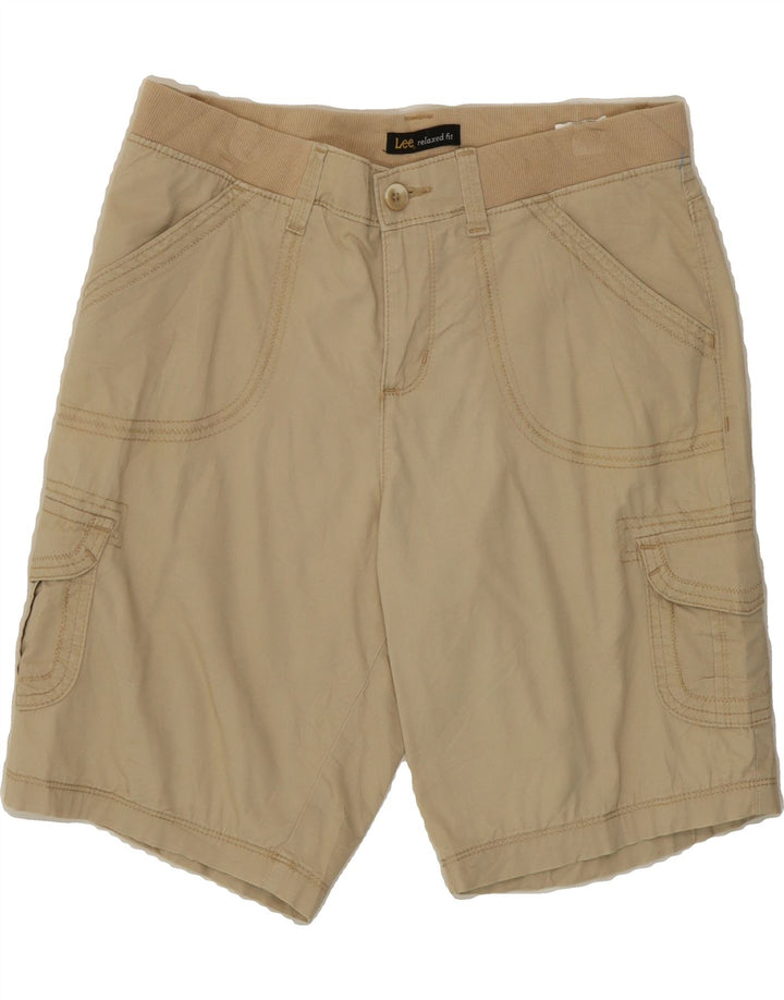 LEE Womens Relaxed Fit Cargo Shorts US 6 Medium W29 Beige Cotton Vintage Lee and Second-Hand Lee from Messina Hembry 