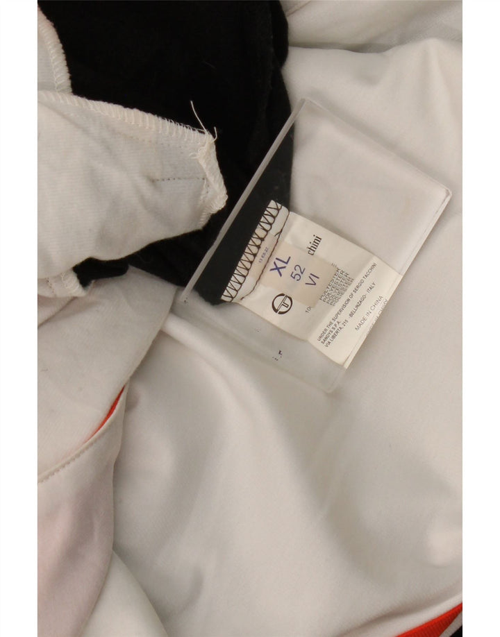 SERGIO TACCHINI Mens Tracksuit Top Jacket IT 52 Large White Colourblock