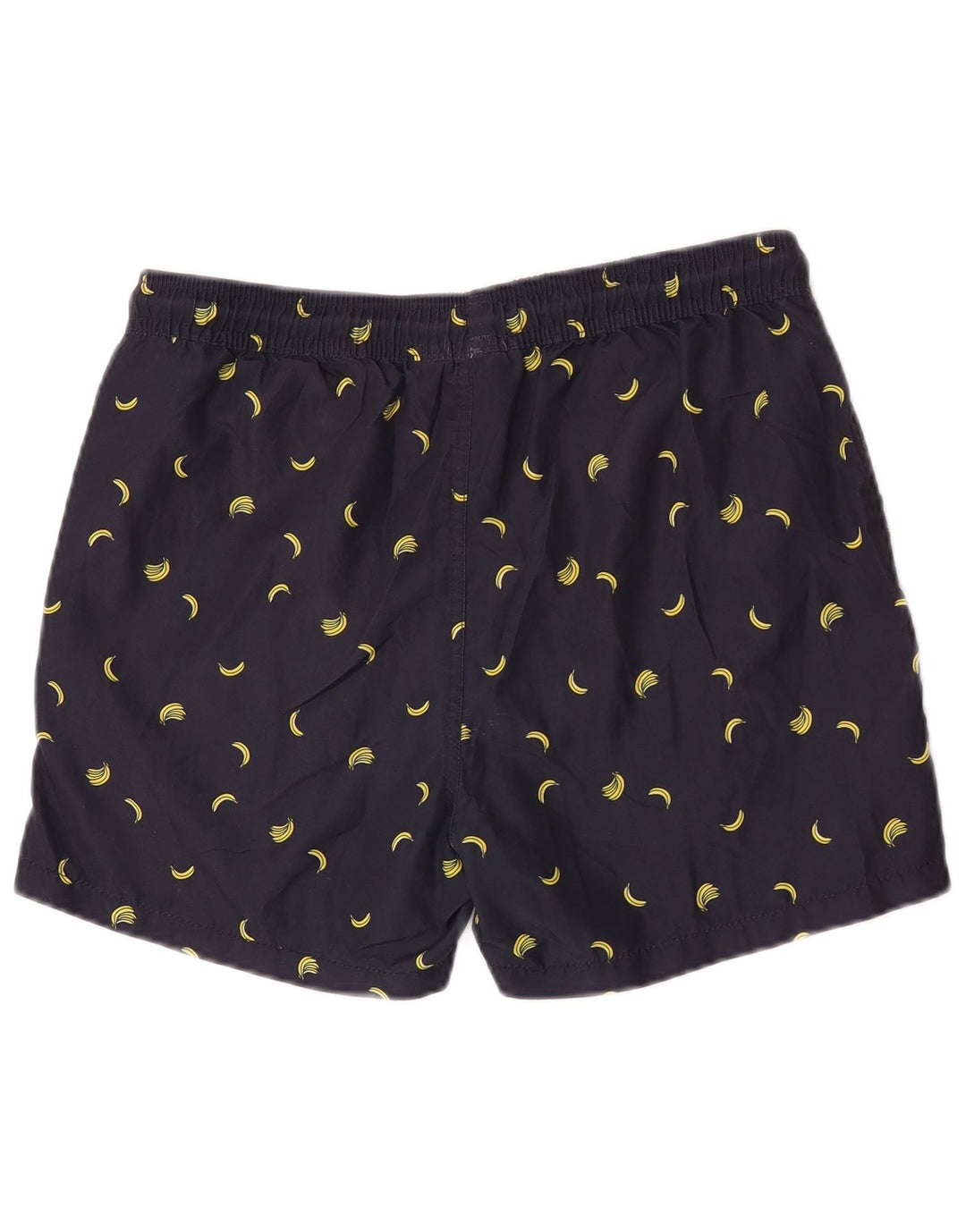 Jack & Jones Mens Graphic Swimming Shorts Small  Navy Blue Polyester