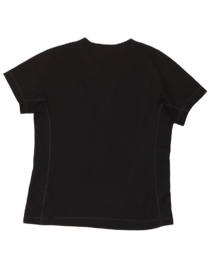 Fjall Raven Womens T-Shirt Top UK 12 Medium Black Polyester