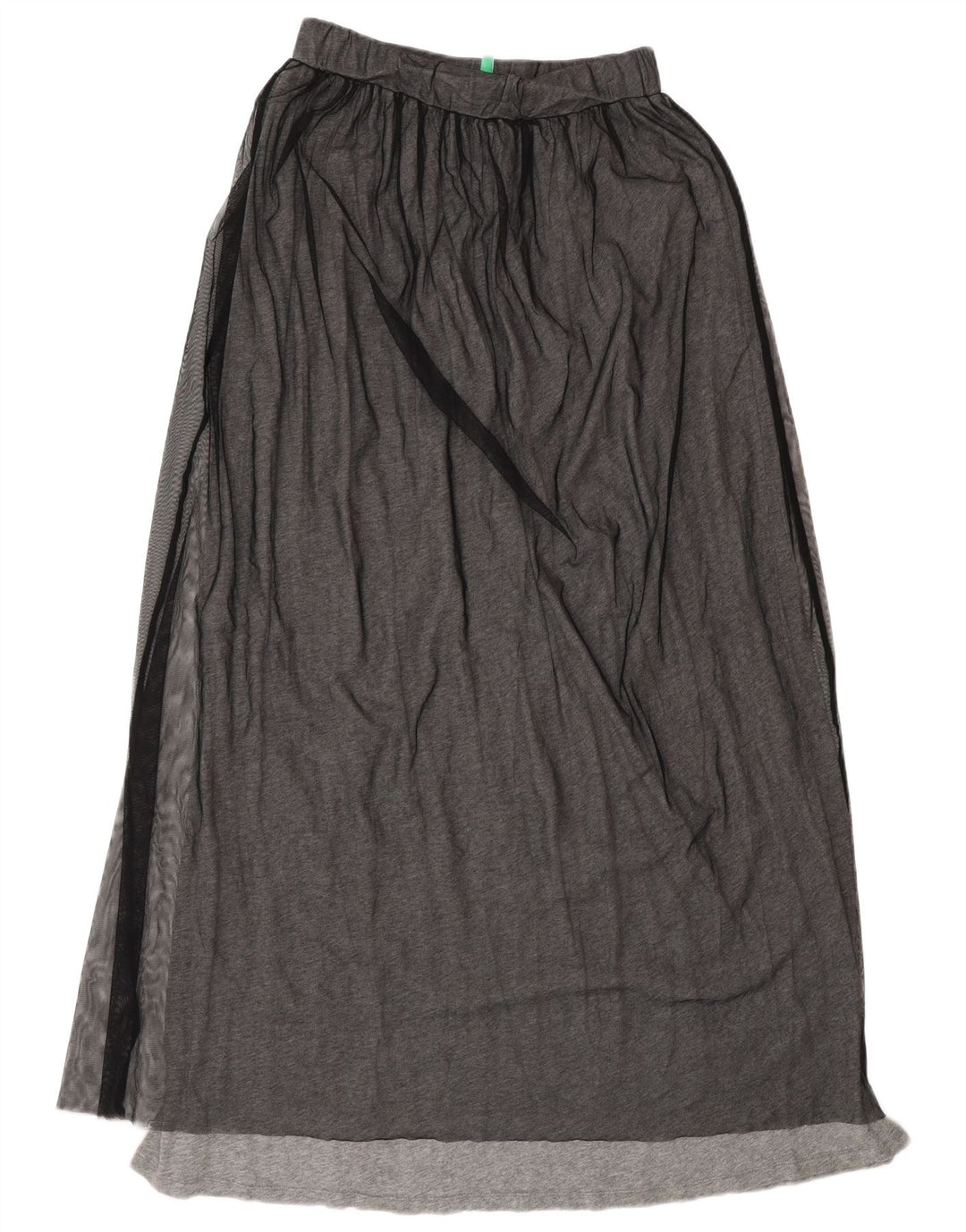 Benetton Womens Maxi Skirt XS W25  Grey Polyamide