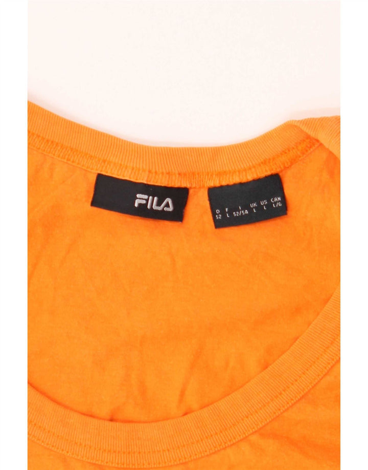 Fila Mens Vest Top Large Orange