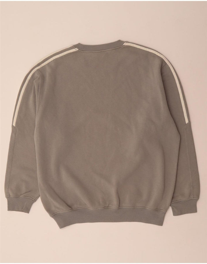 ADIDAS Mens Sweatshirt Jumper UK 42/44 Large Grey Cotton