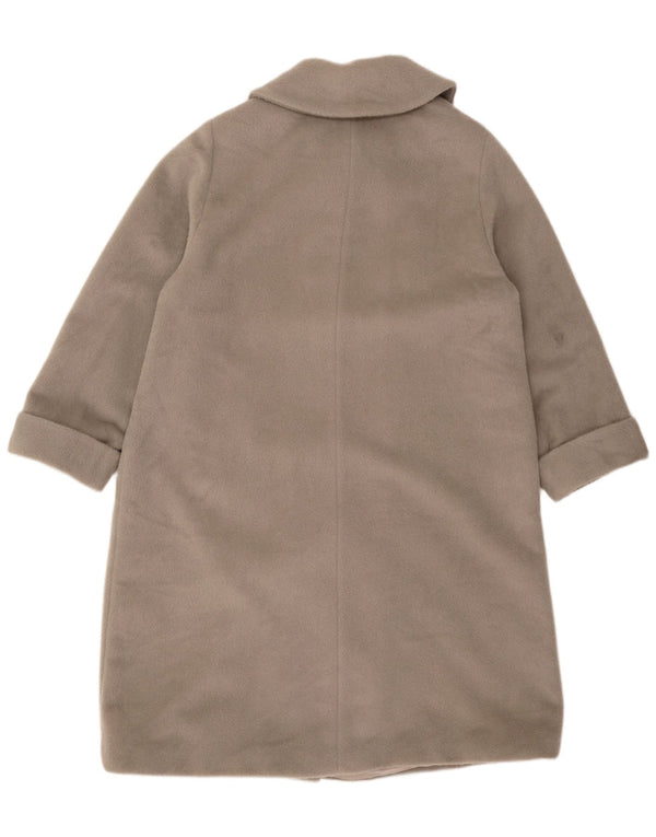 ELENA MIRO Womens Overcoat UK 22 3XL Grey Mohair