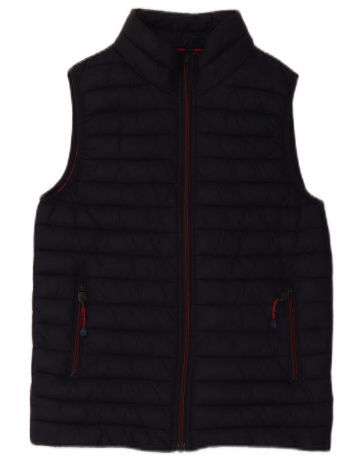 Joules Boys Padded Gilet 9-10 Years Navy Blue Polyester