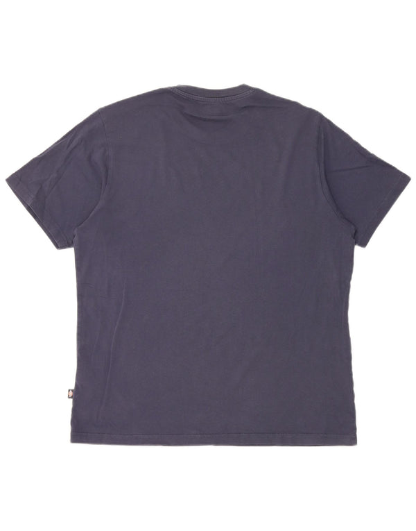 Dickies Mens T-Shirt Top Medium Navy Blue Cotton
