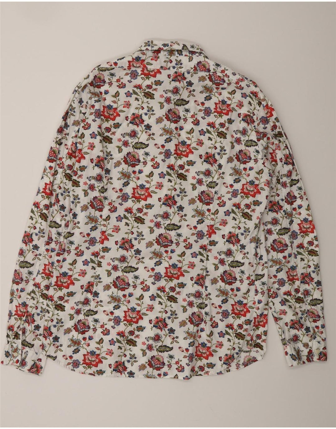 REPLAY Mens Shirt XL Multicoloured Floral Cotton