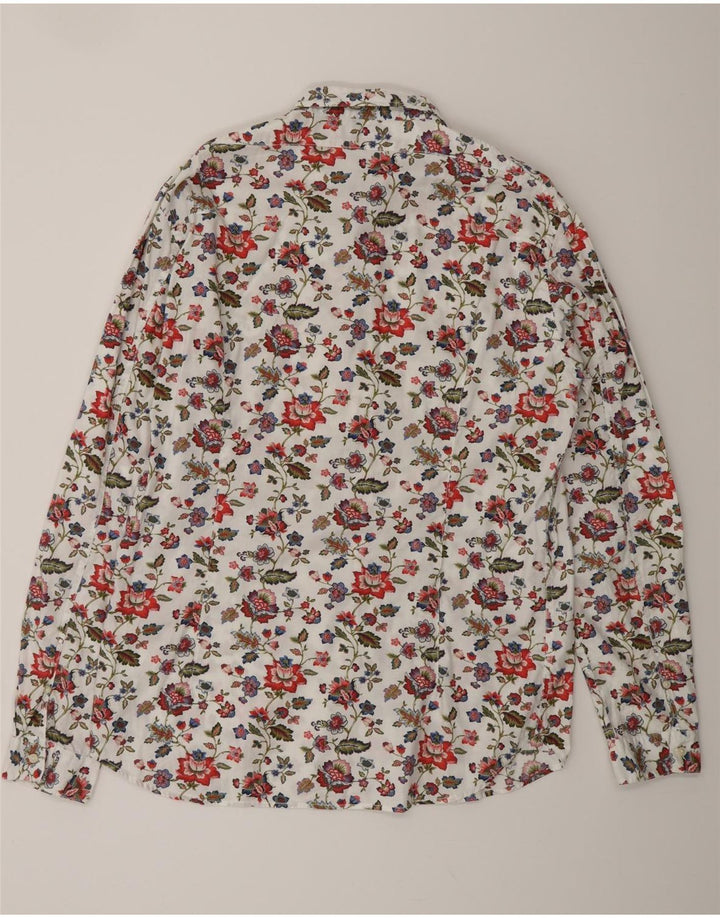 REPLAY Mens Shirt XL Multicoloured Floral Cotton