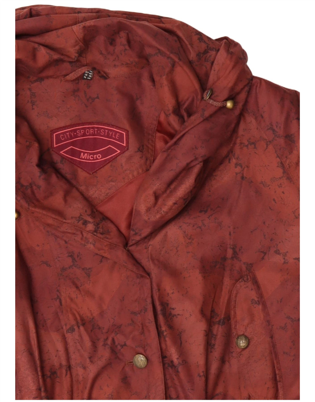 Incognito Womens Hooded Oversized Windbreaker Coat UK 18 XL Brown