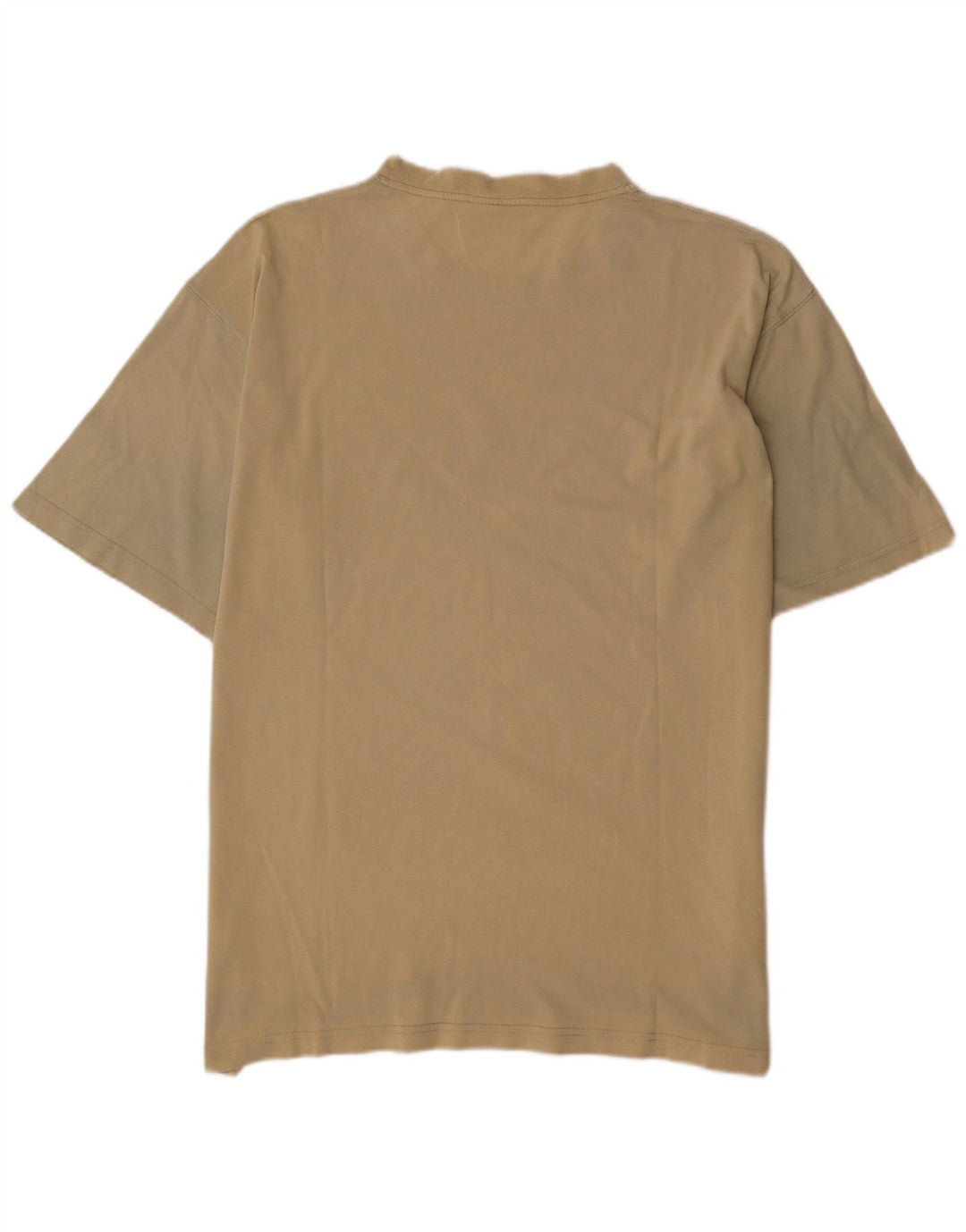 REEBOK Mens Graphic T-Shirt Top Medium Khaki Cotton