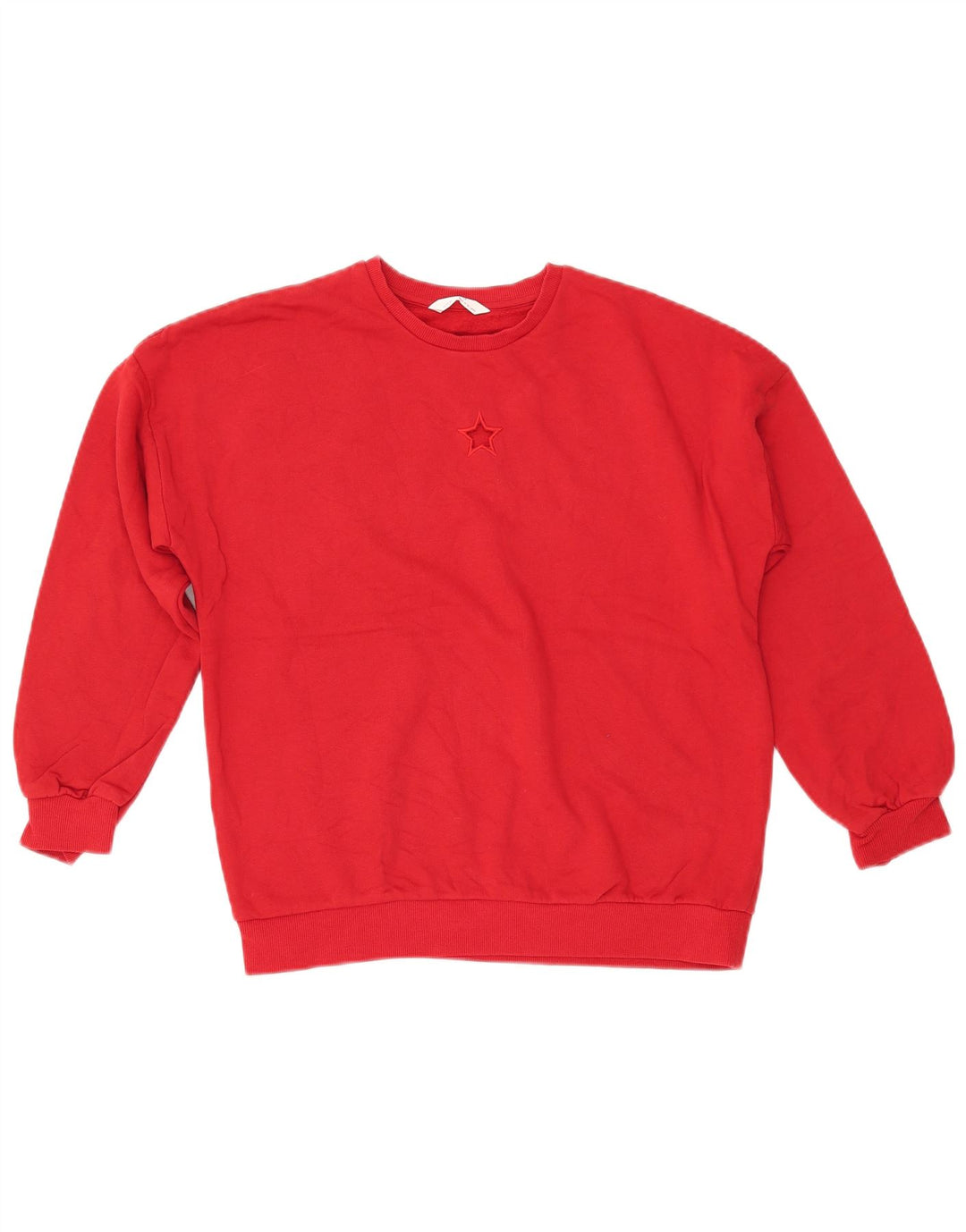 MARKS & SPENCER Girls Sweatshirt Jumper 12-13 Years Red Cotton