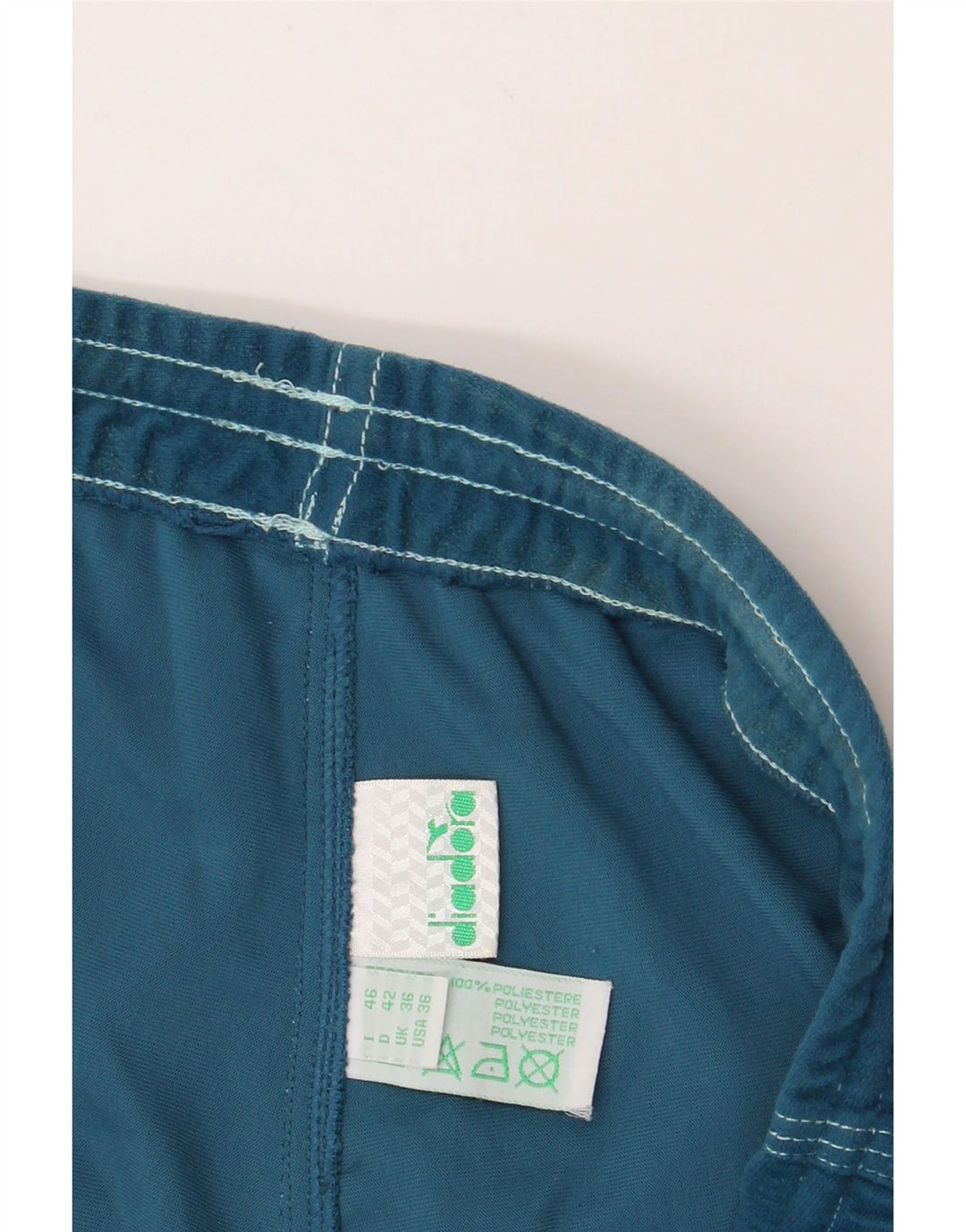DIADORA Womens Tracksuit Trousers Large Blue Polyester Vintage Diadora and Second-Hand Diadora from Messina Hembry 