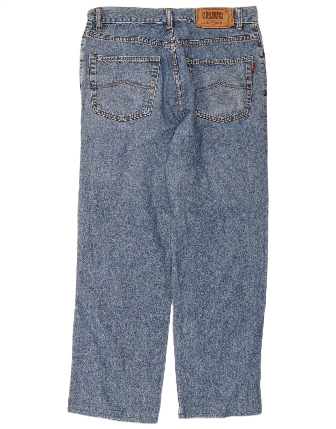 Casucci Mens Straight Jeans W32 L28 Blue Cotton