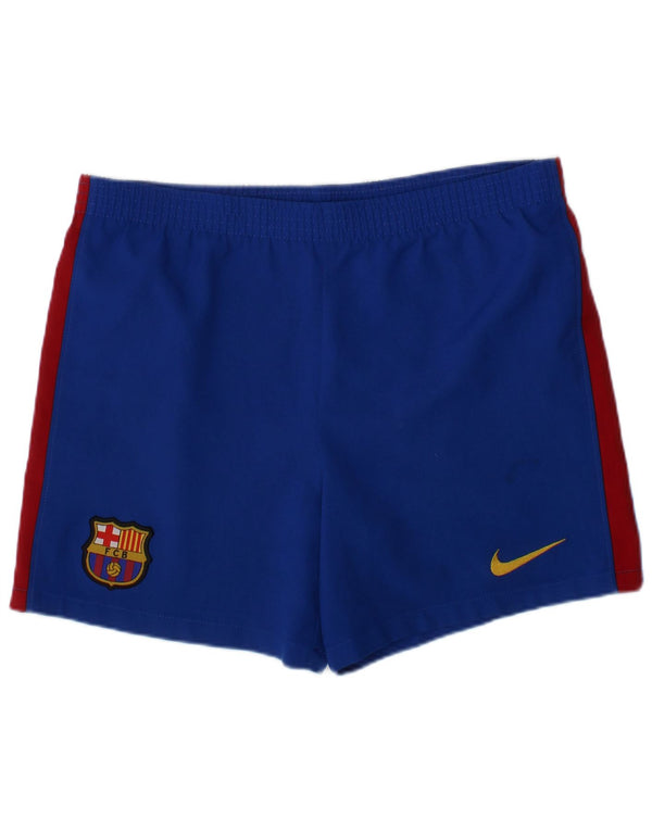 NIKE Boys Barcolana Sport Shorts 6-7 Years Large Blue Colourblock