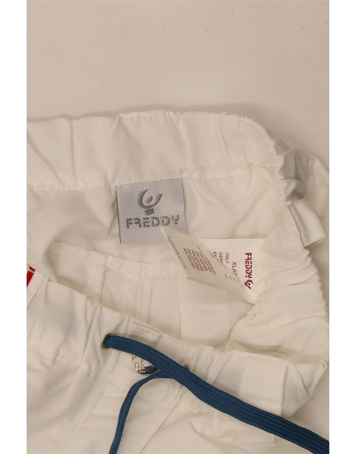 Freddy Womens Italia Tracksuit Trousers Joggers Medium White Polyester