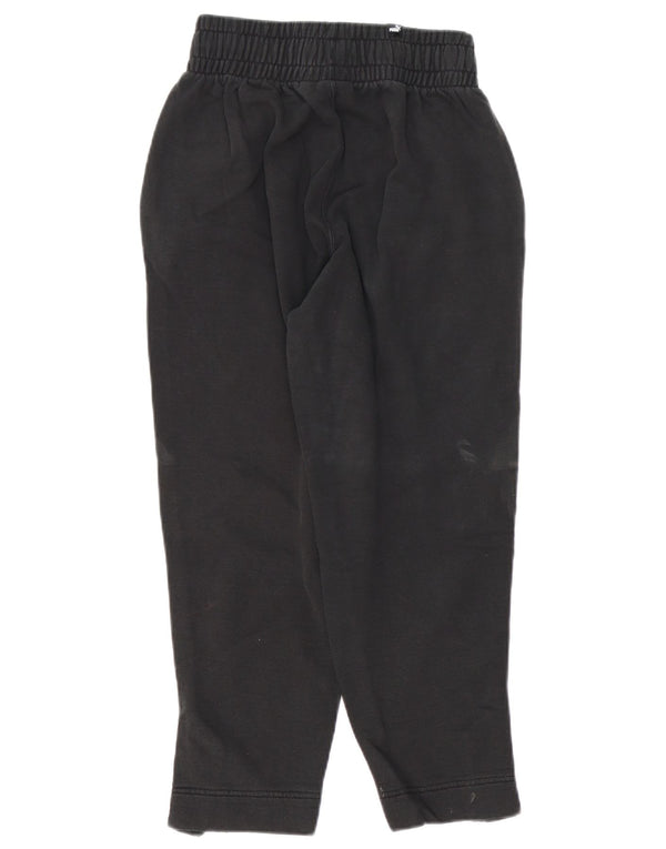 PUMA Womens Tracksuit Trousers Joggers UK 4 XS  Black Cotton