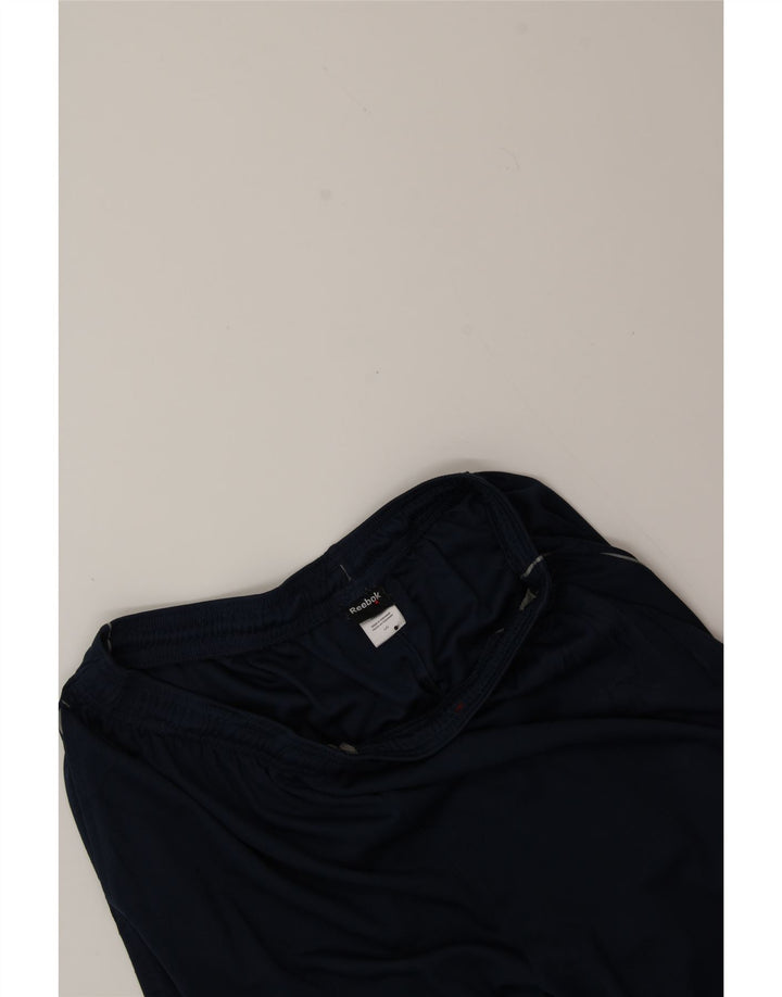 REEBOK Mens Tracksuit Trousers Large Navy Blue Polyester Vintage Reebok and Second-Hand Reebok from Messina Hembry 