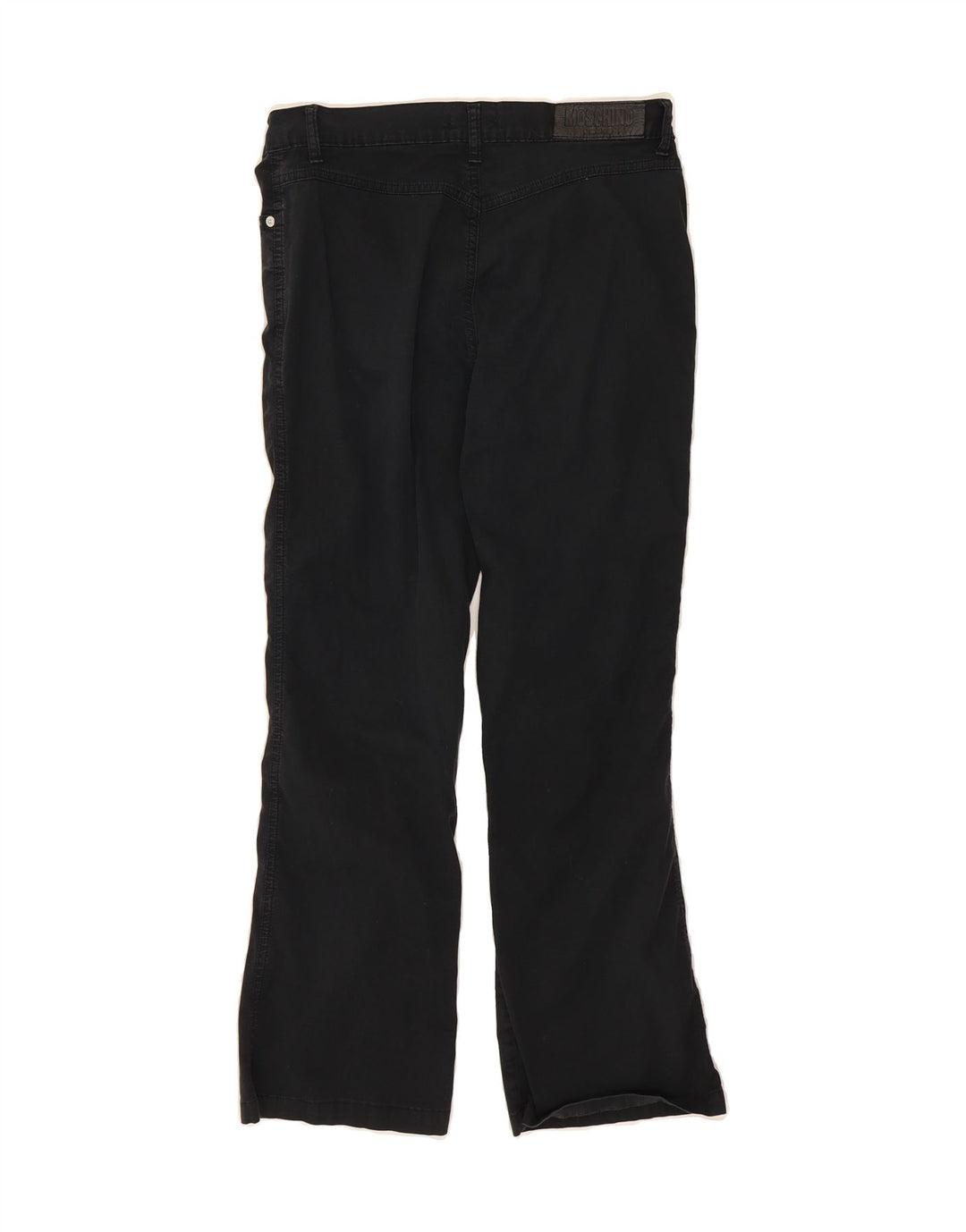 MOSCHINO Womens Bootcut Casual Trousers W30 L26 Black Vintage Moschino and Second-Hand Moschino from Messina Hembry 