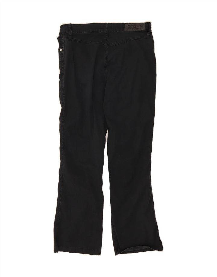 MOSCHINO Womens Bootcut Casual Trousers W30 L26 Black Vintage Moschino and Second-Hand Moschino from Messina Hembry 