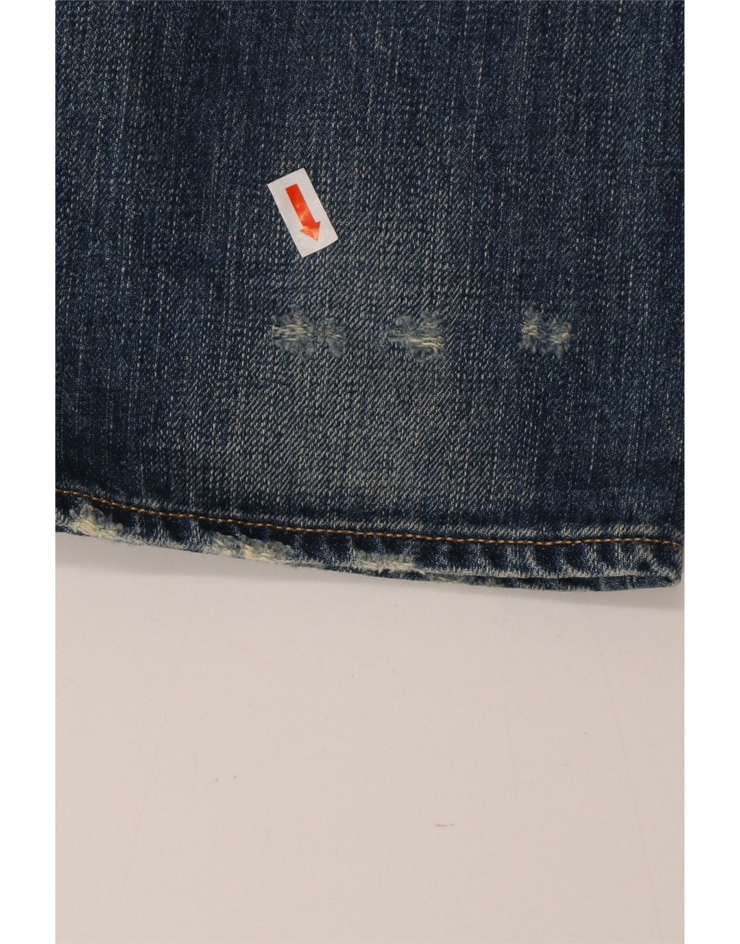 ARMANI Mens Limited Edition Distressed Slim Jeans W36 L34 Blue Cotton