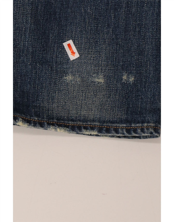 ARMANI Mens Limited Edition Distressed Slim Jeans W36 L34 Blue Cotton