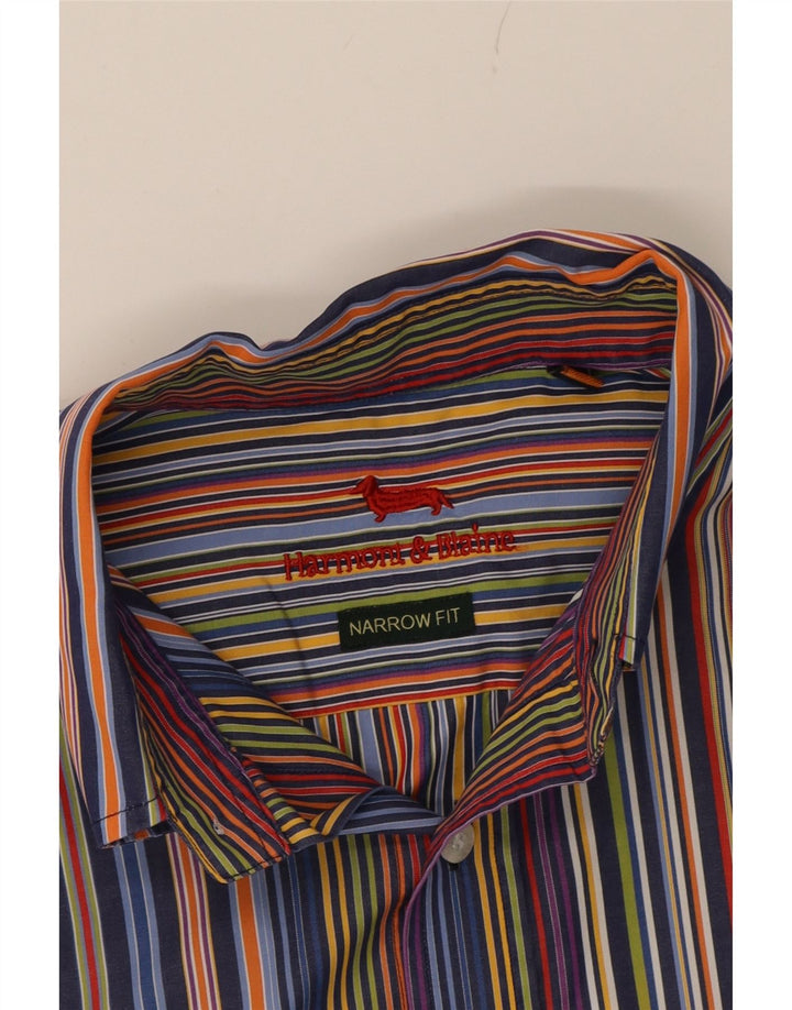 HARMONT & BLAINE Mens Narrow Fit Shirt Medium Multicoloured Classic