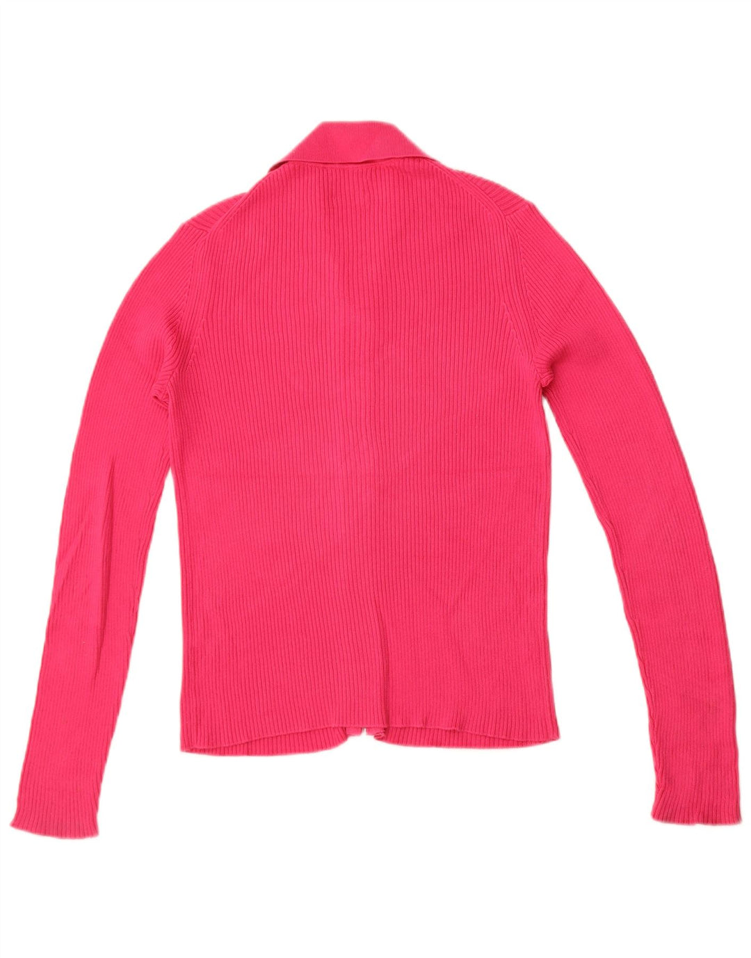 Massimo Dutti Womens Cardigan Sweater UK 12 Medium Pink Cotton
