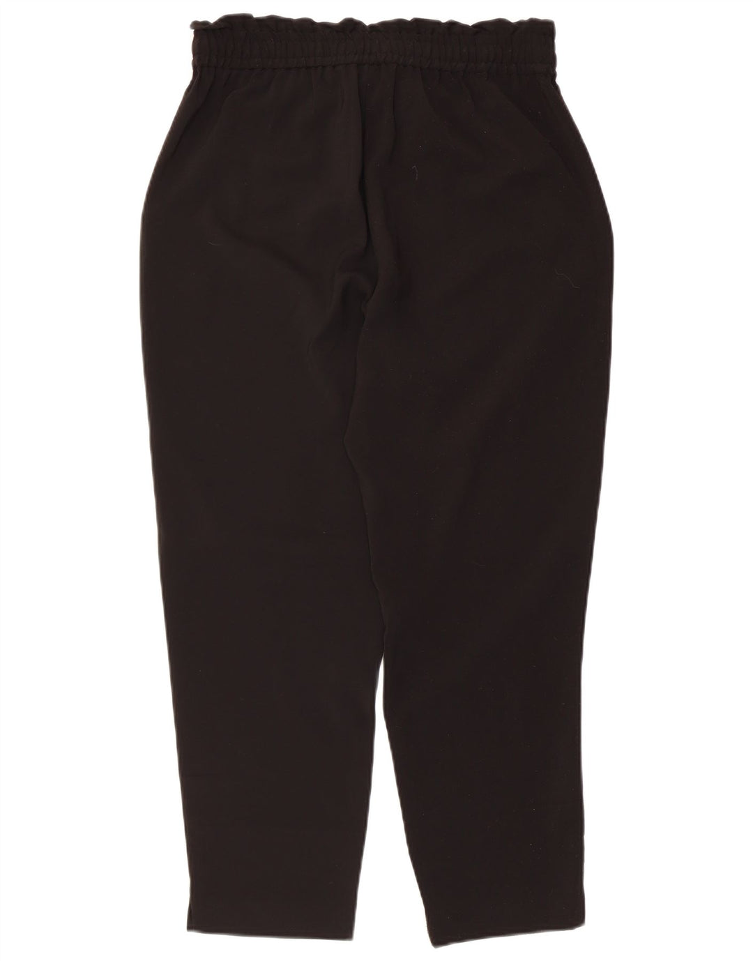 Zara Womens Tapered Cropped Trousers Medium W28 L25 Black Polyester