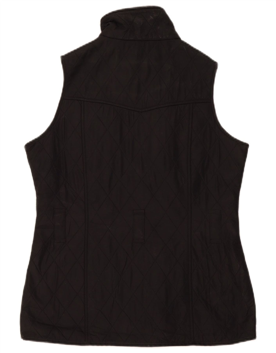 Barbour Womens Oversized Quilted Gilet UK 10 Small Black Polyester