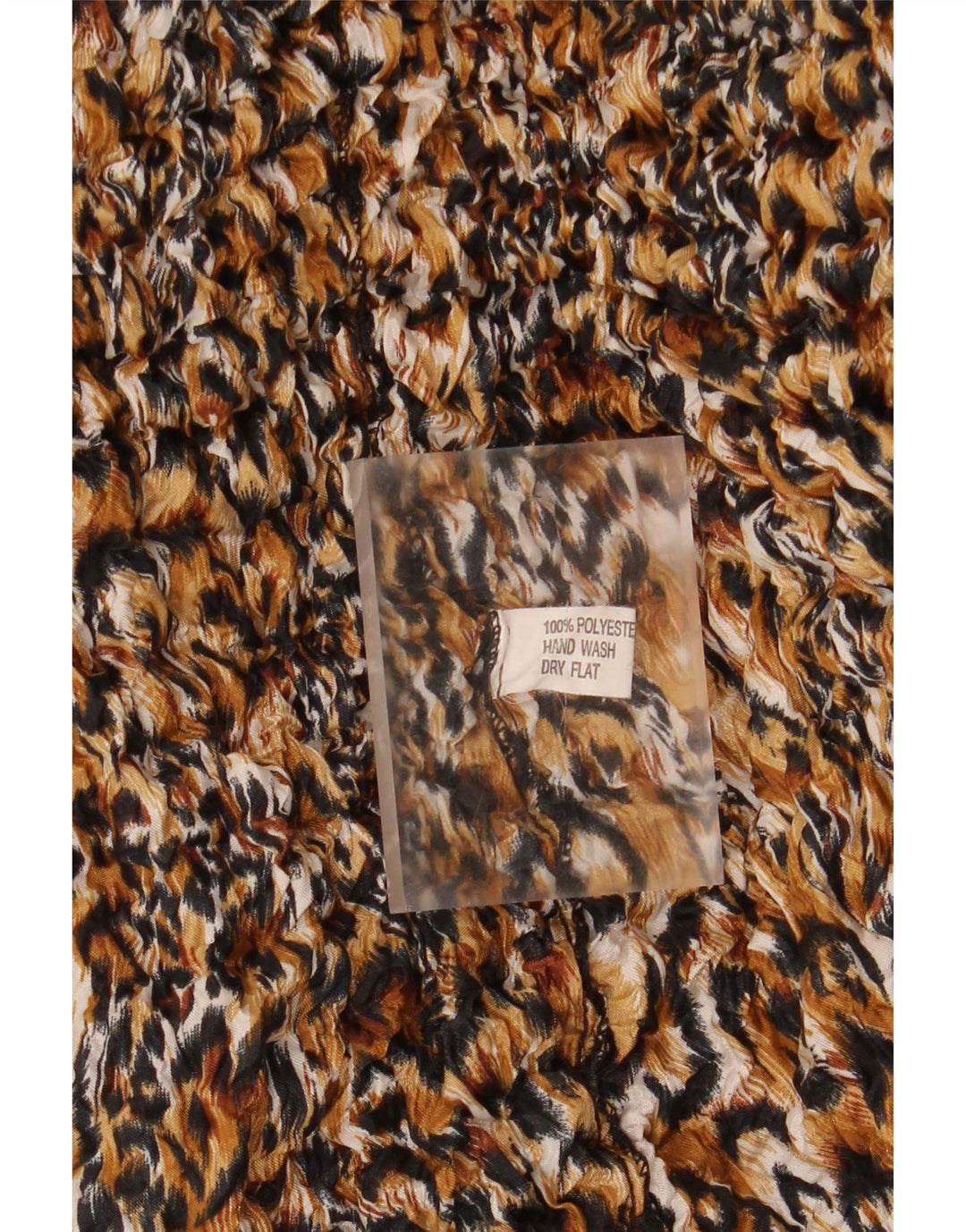 Vintage Womens Blouse Top UK 14 Medium Multicoloured Animal Print Polyester