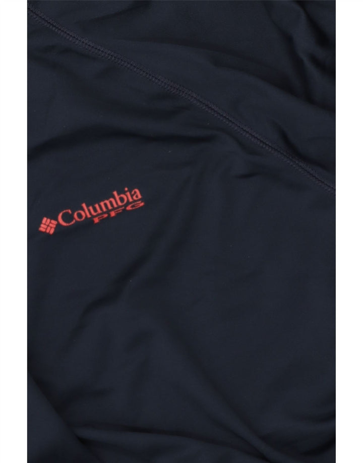 Columbia Mens Omni-Shade Graphic Pullover Tracksuit Top XL Navy Blue