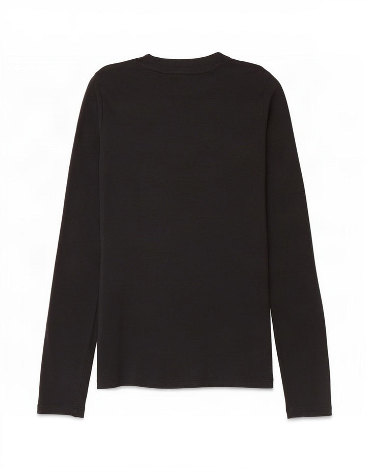 Levi's Womens Top Long Sleeve UK 10 Small Black Cotton