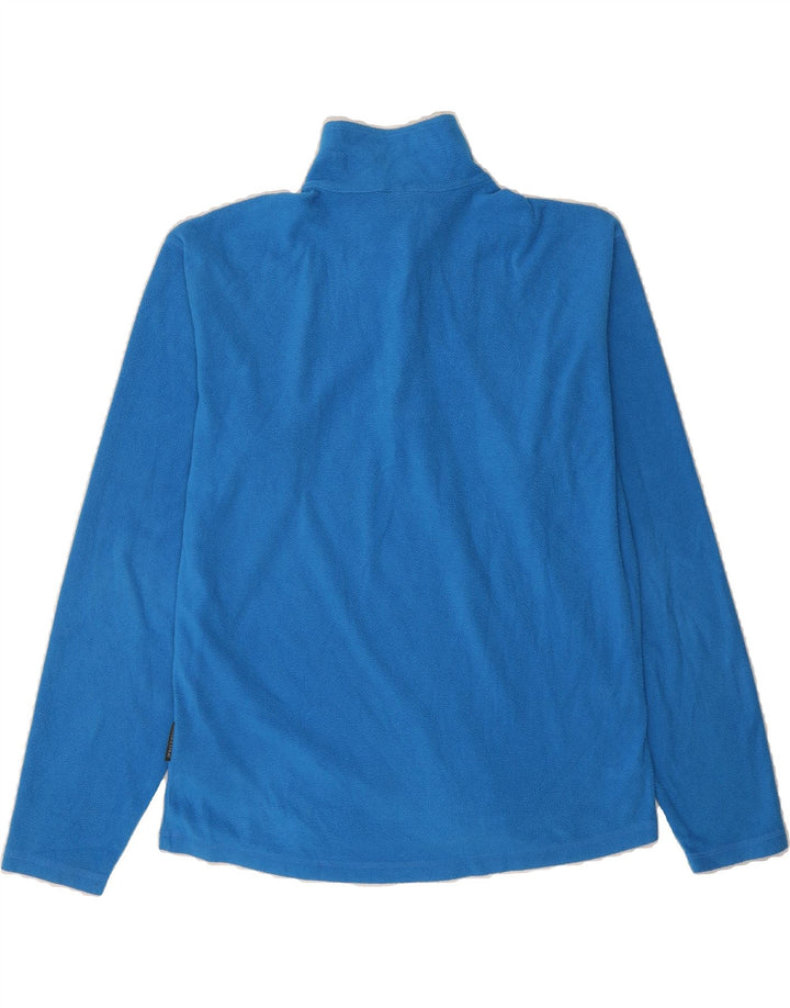 SALEWA Mens Zip Neck Fleece Jumper Medium Blue Polyester Vintage SALEWA and Second-Hand SALEWA from Messina Hembry 