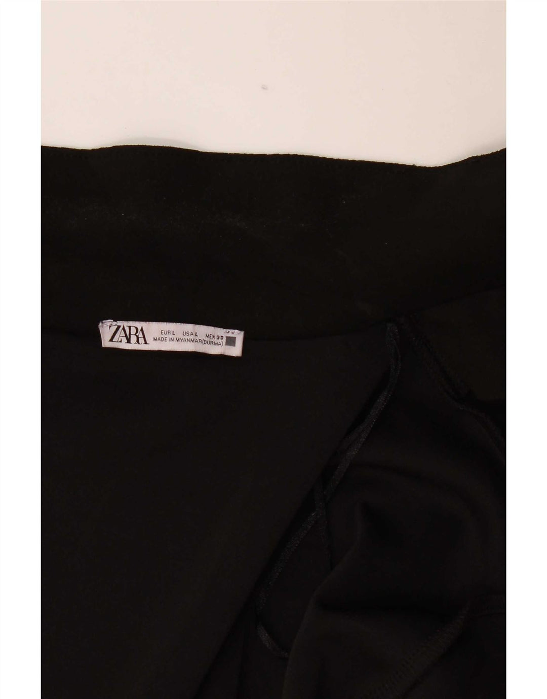Zara Womens Open Overcoat UK 16 Large Black