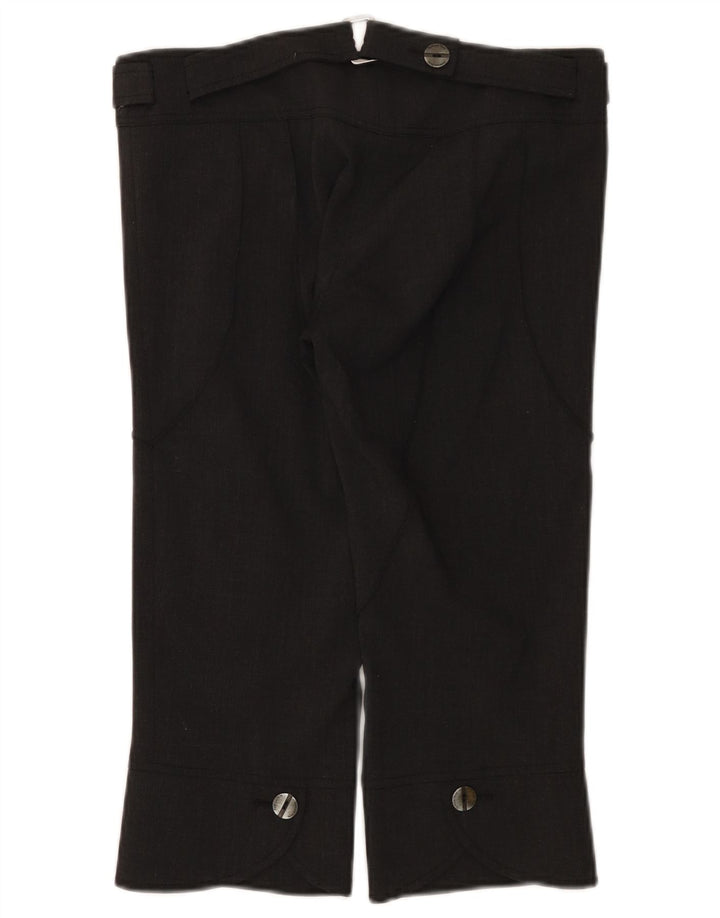 Patrizia Pepe Womens Capri Trousers IT 42 Medium W30 L19 Grey Wool