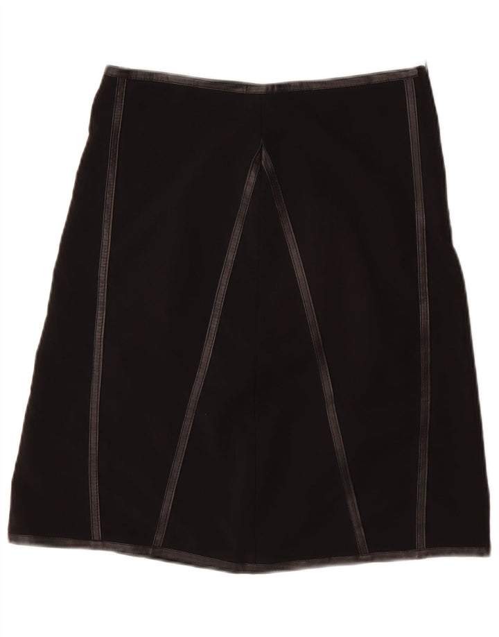 VINTAGE Womens A-Line Skirt W28 Medium  Black