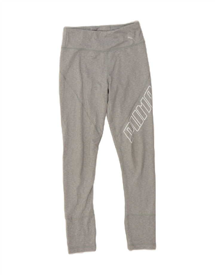 PUMA Womens Graphic Leggings UK 6 XS  Grey Vintage Puma and Second-Hand Puma from Messina Hembry 