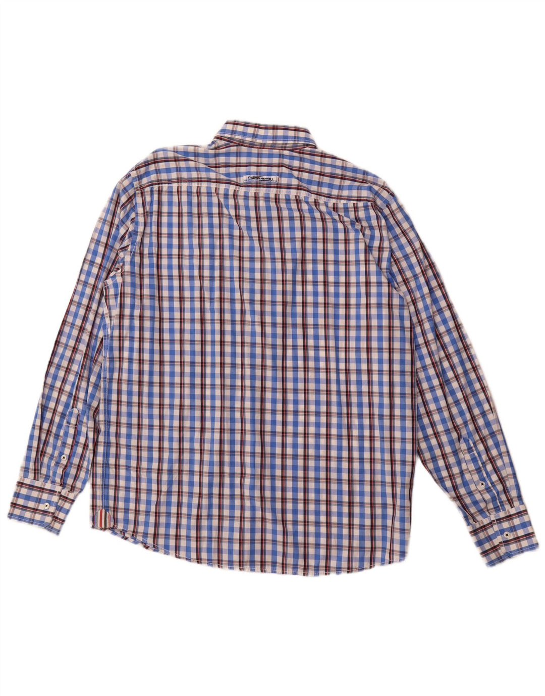 CAMEL ACTIVE Mens Shirt XL Blue Check Cotton
