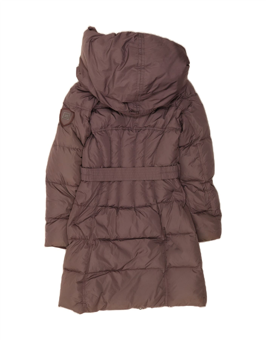 ADD Womens Hooded Padded Coat UK 16 Large Grey Nylon Vintage ADD and Second-Hand ADD from Messina Hembry 